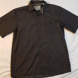 Bruno Gray & Black Short Sleeve Houndstooth Shirt